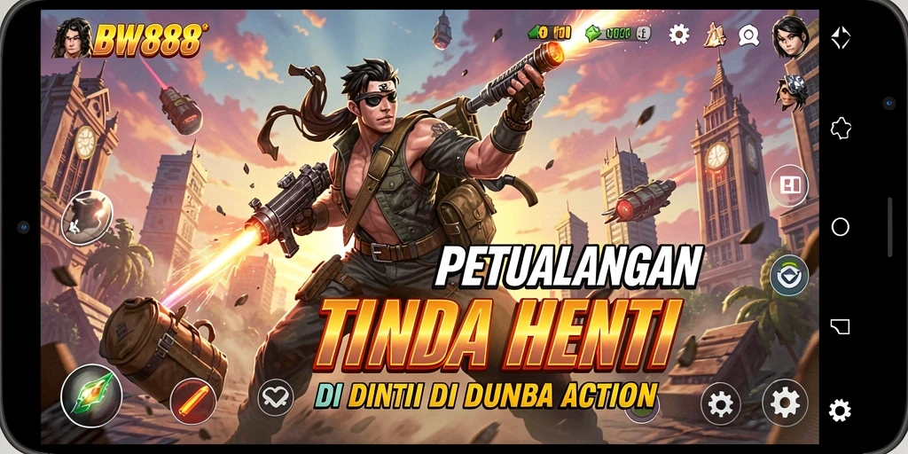 Gameplay BW888 yang menegangkan dengan aksi pertempuran mendebarkan.