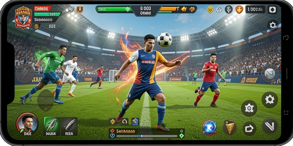 Tampilan gameplay D06 yang mendebarkan dan kompetitif.