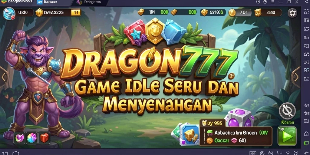 Tangkapan layar utama DRAGON777 menampilkan gameplay Idle yang menarik.