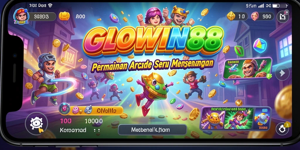 Screenshot utama GLOWIN88 menampilkan gameplay seru dan dinamis.