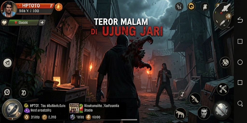 Tampilan gameplay HPTOTO yang menakutkan dan mendebarkan.