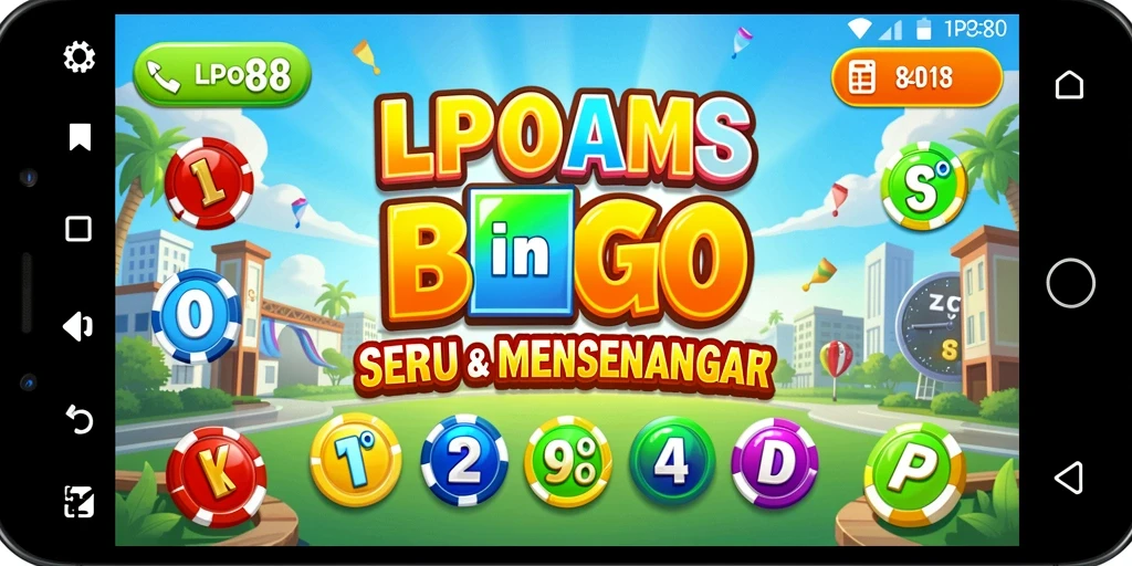 Screenshot utama LPO88 menampilkan pengalaman gameplay Bingo yang mendebarkan.