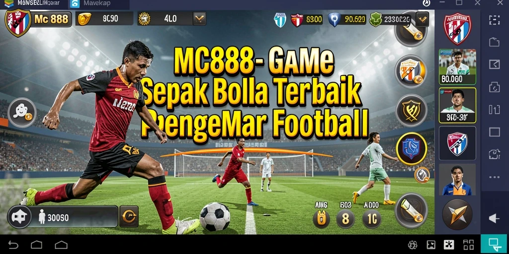 Gameplay dinamis MC888 dengan aksi sepak bola yang nyata.