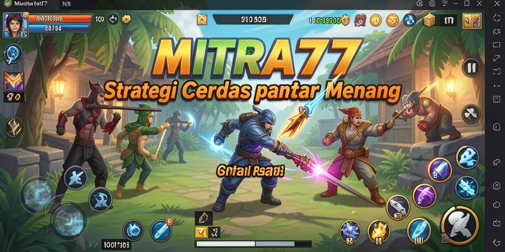 Tampilan gameplay strategis yang menarik dan menegangkan.
