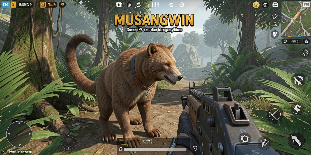 Tampilan gameplay seru dari MUSANGWIN dengan aksi mendebarkan.