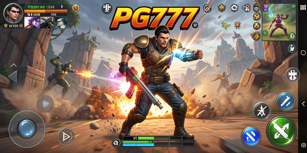 Screenshot PG777 menampilkan aksi mendebarkan dalam gameplay.