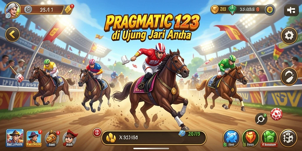 Gameplay seru dalam PRAGMATIC123 yang menunjukkan aksi balapan cepat.