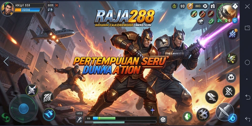 Tampilan gameplay RAJA288 yang mendebarkan dengan aksi penuh adrenalin.