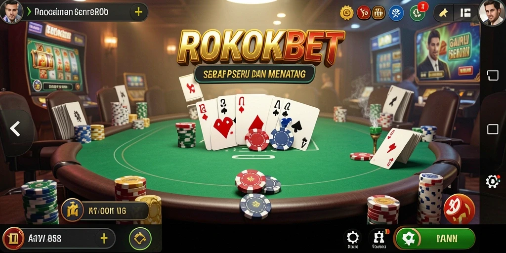 Gameplay menarik dalam aplikasi Poker ROKOKBET yang seru dan menantang.
