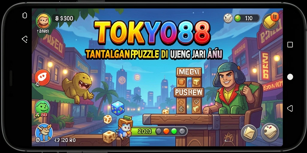 Screenshot utama TOKYO88 menampilkan gameplay Puzzle yang mengasyikkan dan menantang.